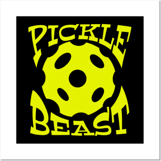 Pickle Beast - pickle ball bashers and Dinkin divas gifts for pickle ball players Posters and Art